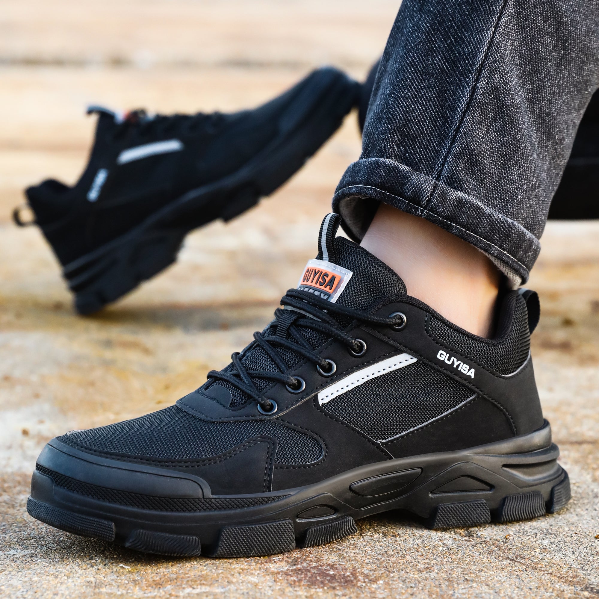 Steel toe cap trainer boots hotsell
